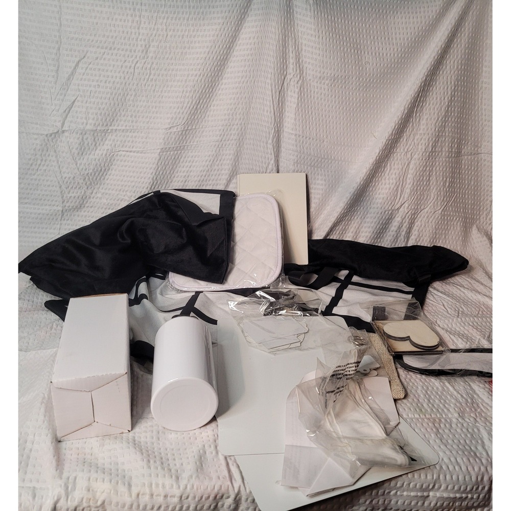 Rare Designs Sublimation Sample Box Blanks Kit Tumbler Pillowcase DIY